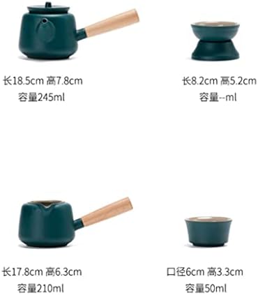 Ganfanren Japonês Viagem Kung Fu Conjunto de chá de chá pequeno Pote doméstico Cerâmica Copa de chá ao ar livre Bandea
