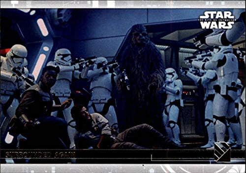 2020 Topps Star Wars The Rise of Skywalker Série 237 cercado novamente Chewbacca, Fin, Poe Dameron Trading Card