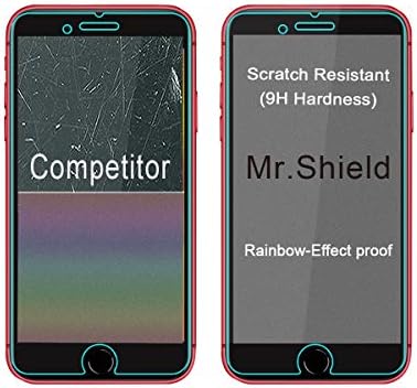 Mr.Shield [3-Pack] projetado para Apple iPhone SE 3 [2022 3ª geração] / iPhone SE 2 [2020 2nd Gen] [2020/2022 Edition] [versão 330 de cola] [Protetor de tela temperado] com substituição de vida útil da vida útil