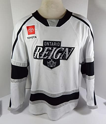 2019-20 Ontario Reign Sheldon Rempal 27 Jogo usou White Jersey 54 DP33609 - Jogo usado NHL Jerseys