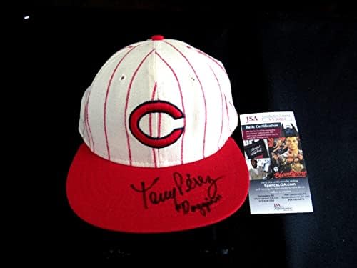 Tony Perez Doggie Big Red Machine Reds Hof assinado Auto Roman Cap Hat JSA Beauty - Chapéus autografados