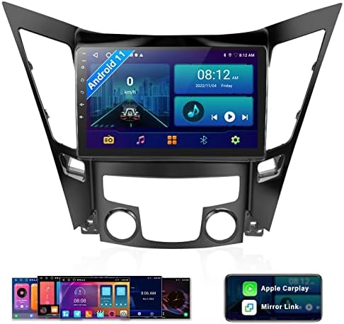 2+ 32g Android 11 estéreo de carro para Hyundai Sonata 2010-2015 Apple CarPlay Android Auto Mirror Link Altere o tema