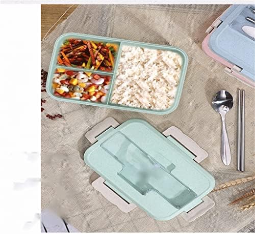 YGQZM Microwave Lanch Box Wheat Dinnerware Contêiner de armazenamento de alimentos Crianças Escola Escola Caixa portátil Bento