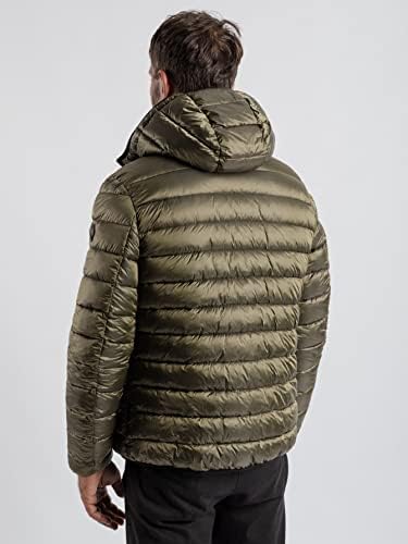 Jaquetas de Pokene para Men Jackets Men remendados detalhados cordões de traço dupla face de inverno casaco de inverno