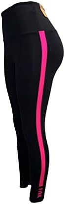Victoria's Secret Pink ativo na cintura alta Longa algodão de algodão preto tamanho x novo novo