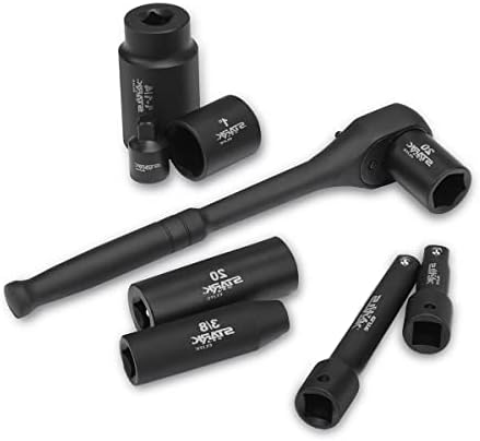 65pc 1/2 Dr. Sae e Métrico Deep e raso do adaptador de soquete de impacto padrão Conjunto Novo