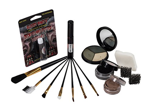O kit de maquiagem para iniciantes zumbis da Bloody Mary - suprimentos profissionais de efeitos especiais - roda de fundação de cor,