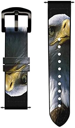 CA0223 Bald Eagle Leather Smart Watch Band Strap for Wristwatch Smartwatch Smart Watch Tamanho