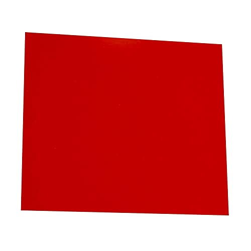Folha de borracha de silicone vermelho, resistente ao calor, serviço pesado, grau comercial 60a, 12 x 12 polegadas, espessura