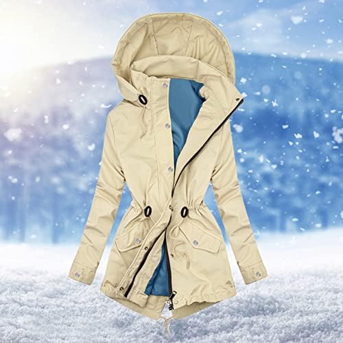Capô quente jaqueta de inverno colorido com zíper bolso de zíper destacável com capuz de casaco de algodão fino com capuz