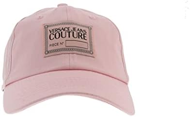 VERSACE Jeans Couture Light Pink Label Patch Logo Cap-One Tamanho para mulheres