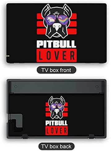 Pitbull Lover Set Full Set Protetor Sticker Tampa para Nintendo Switch Console e Switch Lite Slim Skin