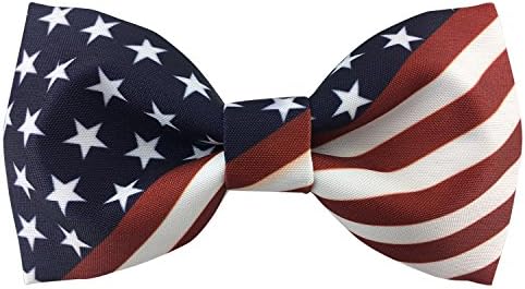 de cetim seda masculina pré-amarrada estrelas listras de bandeira americana laços sólidos laços