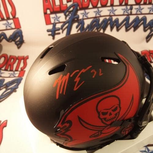 Mike Edwards Authentic assinado Mini capacete autografado JSA - Capacetes NFL autografados