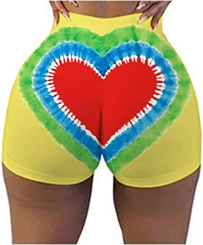 XFVSDXS Mulher 3D Booty shorts Alta cintura de cintura