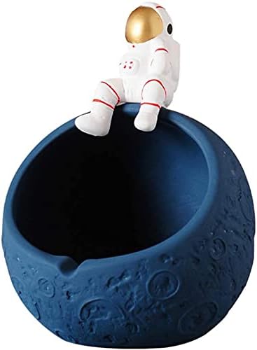 Forrec astronauta estátua estátua candy bowl spaceman planeta key sundries titular jóias contêiner de armazenamento