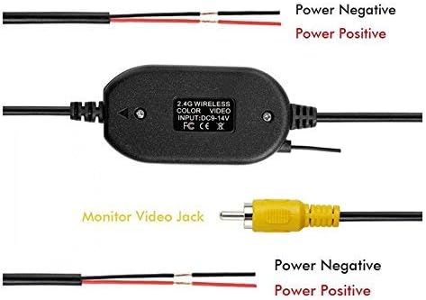 BW 2.4g transmissor de vídeo sem fio sem fio para a câmera de backup de veículo/câmera do carro frontal