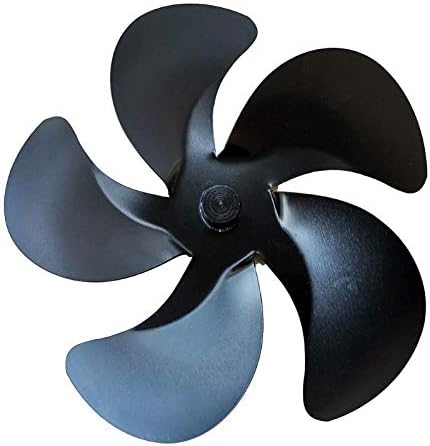 Lynlyn 5 Blade Power Foga Fan para Aquecedores de Burner de Log de Madeira Aumentos Aumentos Silenciosos ECO Amigáveis ​​Liyannan
