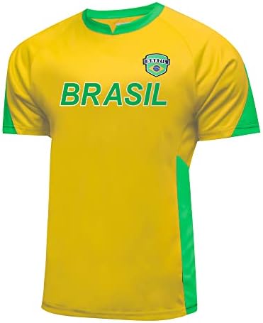 Icon Sports Men Brasil Game Treinando Poly Shirt Jersey -01