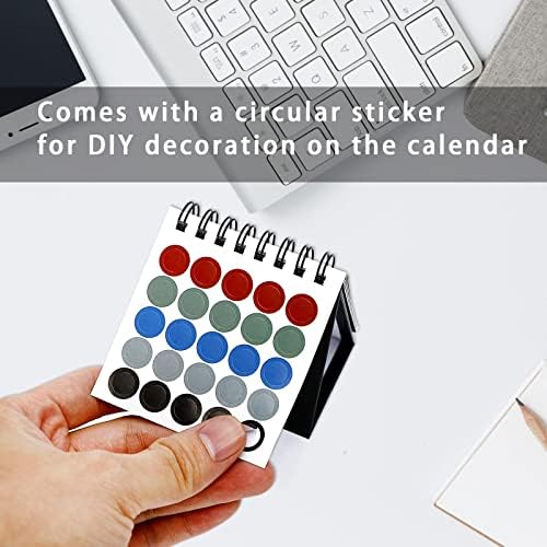 2023 Calendário de mesa Flip Flip Mini 2023 Calendário de mesa para planejar o planejamento de traje diário para o escritório para a escola de escola decoração de mesa