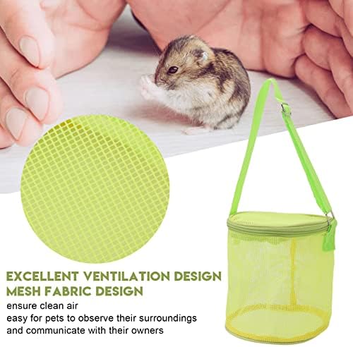 Rengu Hamster Sling Saco com tiras para pequenos animais Auto -reclamando com zíper para pequenos animais