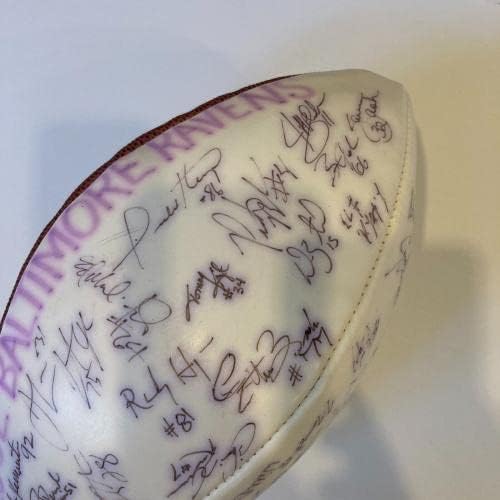 2002 A equipe de Baltimore Ravens assinou Wilson NFL Football JSA COA #1 - Bolsas de futebol autografadas