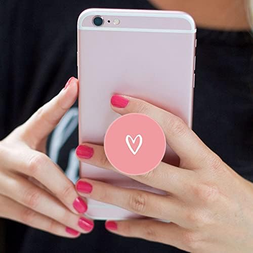 Pacote de 4 pacote / suporte de celular dobrável, suporte de aderência para smartphone - White Rose Gold Heart Purple Black Pink