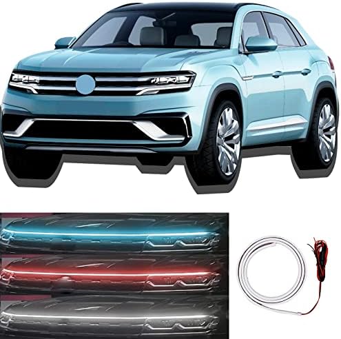 2023 Dinâmico Start -up Kit Hoodbeam, tira de LED de carro externo, luzes LED para carro, luzes diurnas à prova d'água para