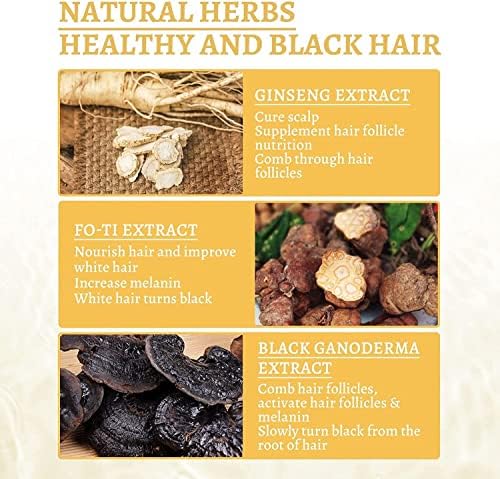 Óleo de crescimento de cabelo de ganoderma natural - soro de cabelo anti -pendurado, essência reversa de cabelo de nutriente orgânico