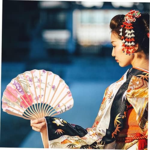Soimiss 2pcs estilo japonês kimono fã decoração de casa vintage decoração asiática para decoração vintage home fã de estilo chinês