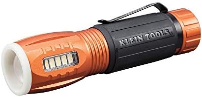 Klein Tools 56028 Lanterna LED e luz de trabalho, durável, à prova d'água, compacta, extremidade magnética sem mãos, custa 12 horas,