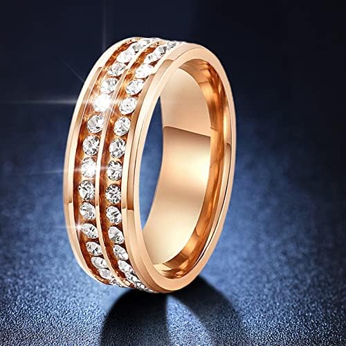 2023 Novo de anéis universal linhas cheias de homens e diamantes anéis de dois anéis femininos amor no primeiro anel