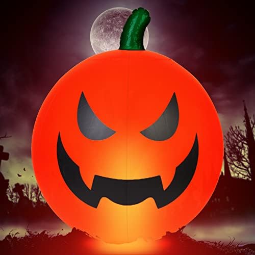 Halloween Infláveis ​​abóboras decorações ao ar livre, controle remoto soprar decoração de halloween de abóbora com 16 luzes LED