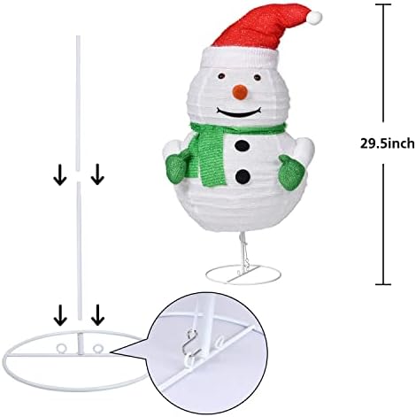 Dearhouse, 29.5 polegadas iluminadas ao ar livre Decorações de boneco de neve de Natal, LED LED LED MANHOM SNOW com luz quente de corda para férias de natal decoração externa interna