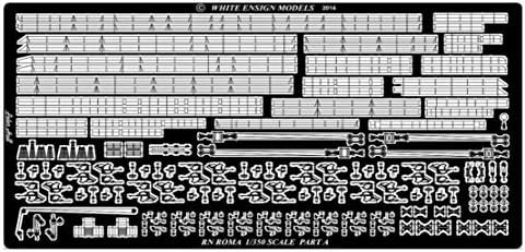 ẂHite EMSIGN мodels 1/350 Ltalian νAVy Battleship Peças para ɍOME para a empresa тs рlástica р35161