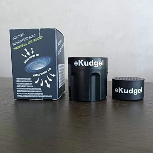 Ekudgel Smoke Collapsar - Filtro de ar pessoal - filtro de fumaça - para fumar interno - com acessórios de cartucho de substituição extra