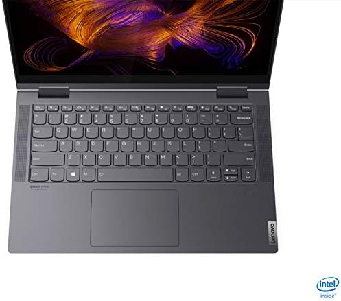 Lenovo Yoga 7i 2-em-1 Laptop 2022, tela sensível ao toque de 14 FHD, plataforma Intel Evo, 11ª Core i7-1165g7, Iris Xe Graphics, 12 GB DDR4 512GB SSD, Wi-Fi 6 Thunderbolt 4.0 Backlit KB Fingerprint, Windows 10