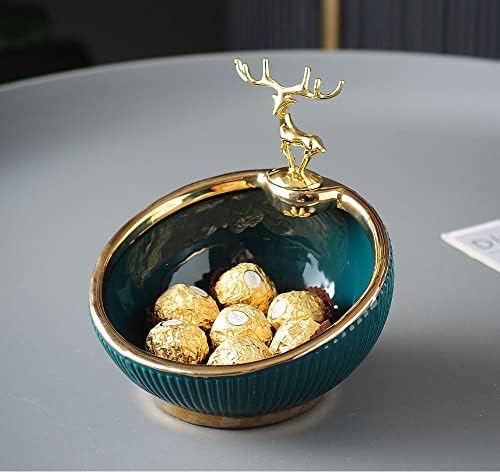 Kingcoo Golden Deer Ashtray Creative Anti-Flying Ash Personality