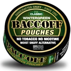 Baccoff, bolsas clássicas de inverno, tabaco premium livre, alternativa de rapé livre de nicotina