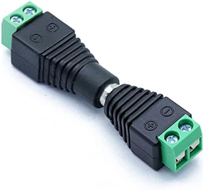 12V DC Power Connector 5,5 mm x 2,1mm 24V Doce de potência para faixa de tira LED CCTV Câmerada Fio de cabo FIE