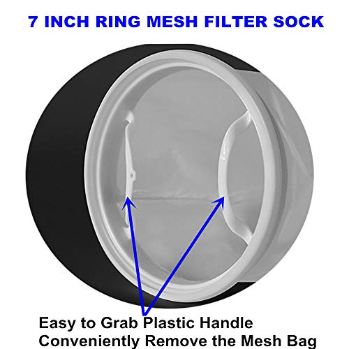 2 pacote meias de malha de nylon NMO 500 mícron - anel de 7 polegadas por 18 polegadas de comprimento - Sacos de filtro Filtragem de