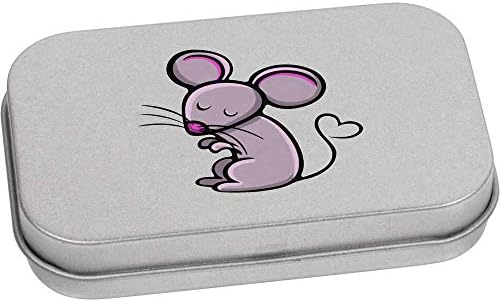 Azeeda 170mm 'Cute Mouse' Metal Articled Tin/Storage Box