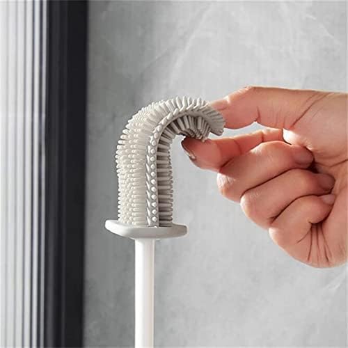 Escovas de vaso sanitário knfut e suportes ， pincel de banheiro TPR de parede com canteiro de silicone conjunto de suporte para casa