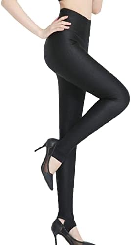 Perneiras de couro falso feminino Pontas de cintura alta e calças quentes aquecedores de pernas quentes para mulheres
