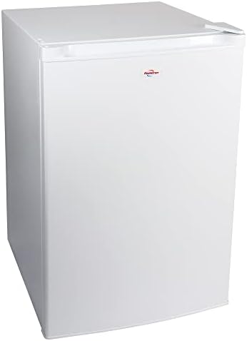 Freezer na vertical compacto de Koolatron, 3,1 cu ft, branco, design manual de degelo, traseiro plano que economiza espaço, porta