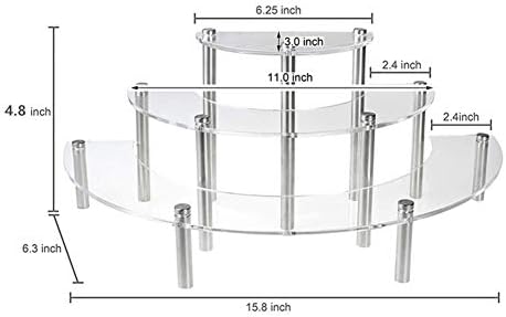 ANNCUS ACRYLIC CUPCAKE STAND 3 TIERS Bolo Stand Stand Serving Platter Para Festas de Aniversário de Casamento de Natal Modelo de Modelo