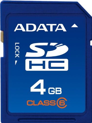 Adata 4GB Classe 6 SDHC CARTA DE MEMÓRIA FLASH ASDH4GCL6-R