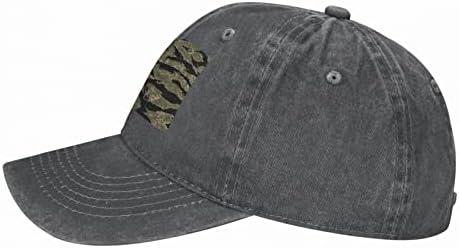 Tiger Stripe Camo Caminho de beisebol, chapéu de cowboy ajustável para adultos, disponível durante todo o ano