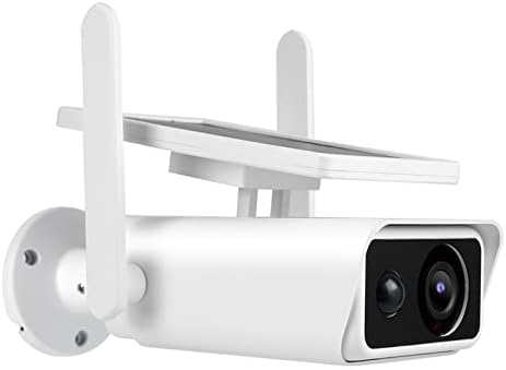 Câmera de vigilância do Fydun CCTV 1080p, Câmera de segurança Domi Segurança Cam de visão noturna colorida com 22 luzes 100 - 240V WIFI sem fio lente dupla e rastreando rastreamento automático de lentes duplas