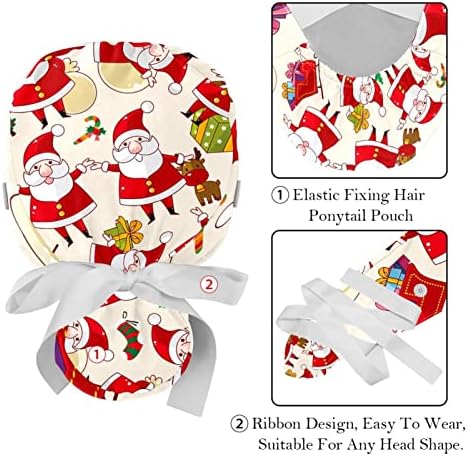 Irolskdnfh Cap com botões para mulheres, fofo de chapéu de copo de banda de suor de gengibre de gengibre de gengibre de gengibre de natal